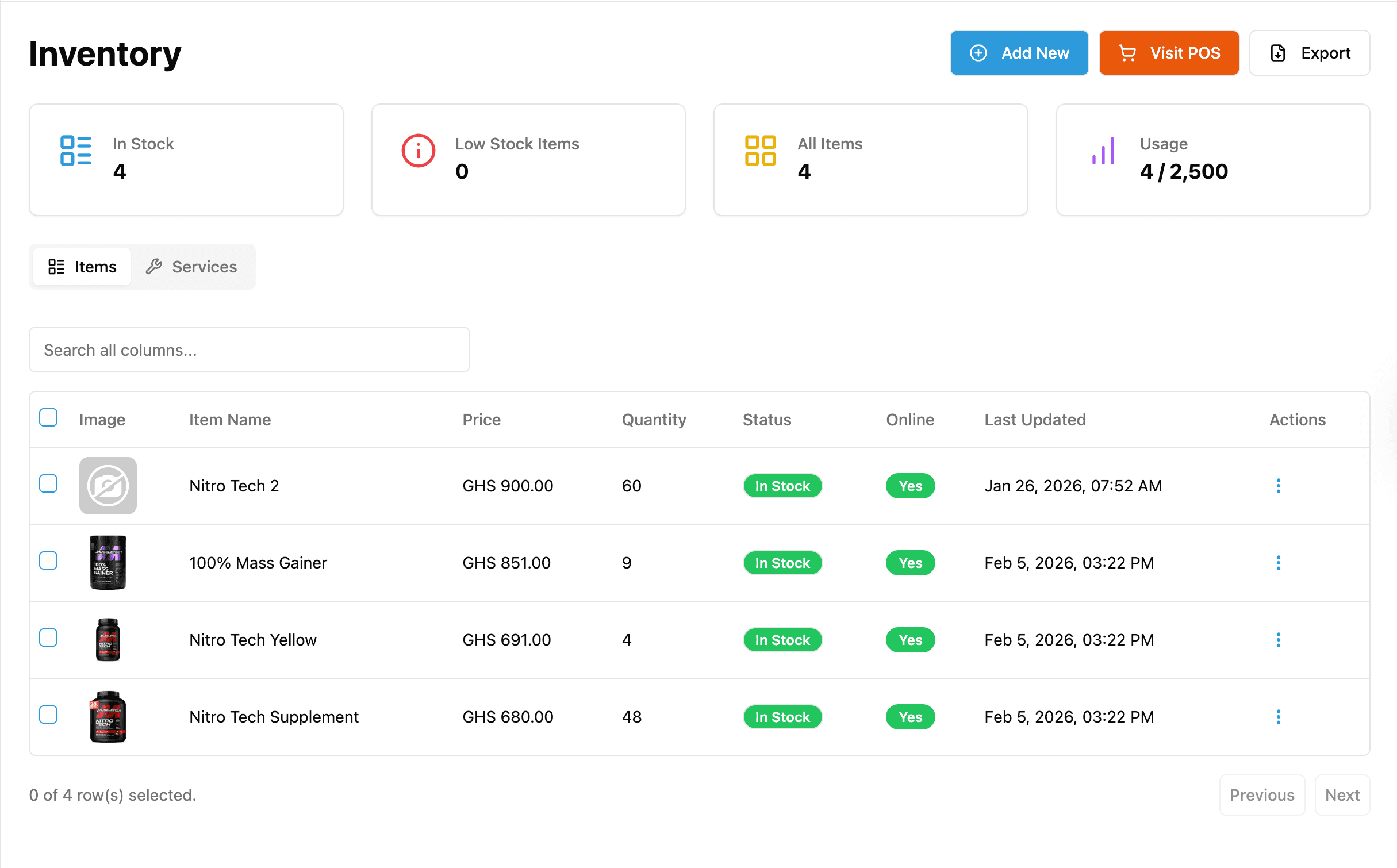 Inventory Management Dashboard